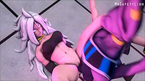 Dragonball Beerus Fucks Android 21!