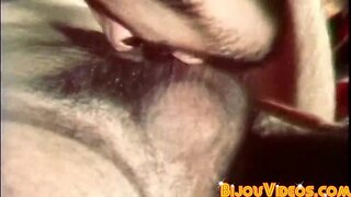 Retro muscled gays backside ass licking and deepthroat dick sipping