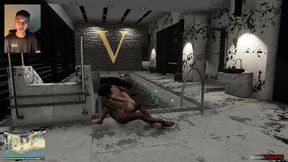 Trevor has sex with his sugar daddy in the pool