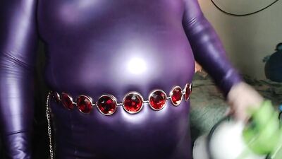 Raven Belted Purple Dress INflation