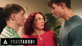 Devastated Teacher Kiki Daire Spitroasted By Cunning Students To Not Have Affair Exposed