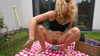 Anal Picnic in the garden