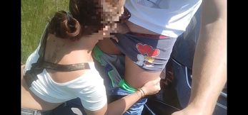 Blowjob and Sex on the Hood of the Car