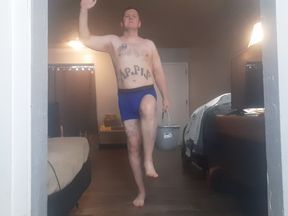 Me in my leopard print Elephant thong