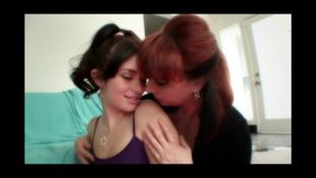 Stepmother Teaching Her Niece to Lick Pussy