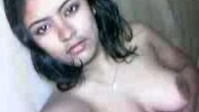 My sweet Indian gf with great curves makes sexy solo just for me