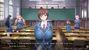 Curvy teen Koharu gives a deepthroat head on a huge pole