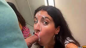 Katty West - Risky Sex And Public Cumwalk In A Clothing Store Full Of People
