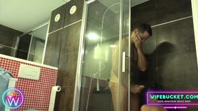 Amateur Milfs By Funny And Sexy Homemade Video Of A Couple In The Shower