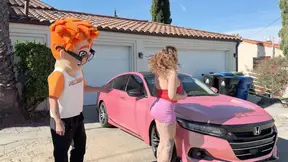 I Let Pornstar Avalon Mira Ride My Big Dick Hard Then Painted Her Big Tits White!