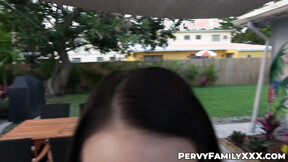 Pervert stepbrother  his way inside the tight cunt of Paisley Pepper