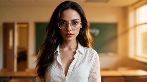 horny teacher is fucked by her student in the classroom-porno en espanol-ai porn
