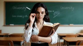 horny teacher is fucked by her student in the classroom-porno en espanol-ai porn