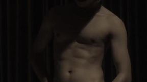 Asian coworker's massive black dick gets jizzed all over in a hot masturbation session