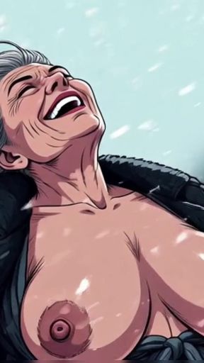 Ai Cartoon Granny Outdoor Titties