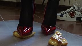red crystal shoes licking