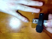 Clipping my finger nails and testing my new WebCam