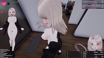 She came out of the fitting room naked and seduced the old man, he fell in love with her young body.