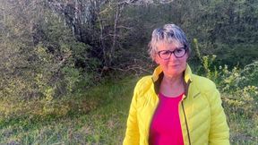 The Anal Granny Outdoors!