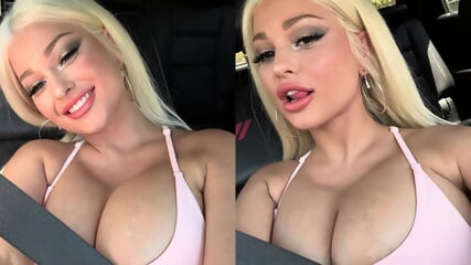 Rookie blonde gets double Teboned in first threesome