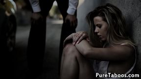 Charity case babe banged by her saviour