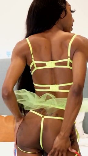 BLACK-TGIRLS: April Returns   Clip 1