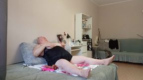 neighbor masturbates pussy with toys and dreams of a big hard cock