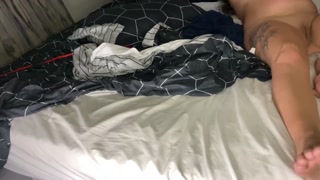 Daddies whore gets tied up and gets viciously fucked by his Huge cock