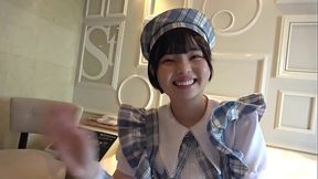 既婚者オーナーを寝取る淫乱コンカフェ嬢！いつもお給仕してる制服で美尻をハメ抜く中出しセックス！【結夏(19)】