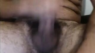 SEXY HAIRY UNCUT LATINO BIG DICK CUM