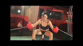 kick boxxx: sheila stone and natasha kiss have a lesbian fight