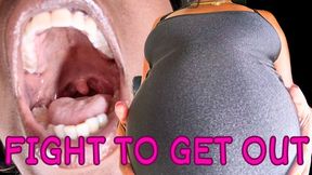 Fight to Escape My Belly Vore ft Queen Ava - This same size vore scene features mouth fetish, big belly, femdom pov, brat girls, tongue fetish, digestion, and consumed - 4K MP4