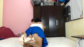 me amarraron y me vendaron los ojos para follarme como su esclava sexy y meter su verga en lo profundo de mi garganta