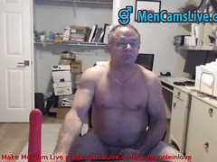 Simple Dady American masturbating Part 1 doing a Cam Show