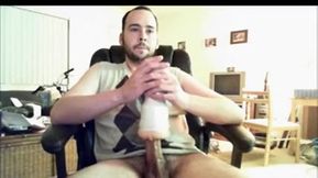 Thick Long Cock Cums Thrice With A Fleshlight