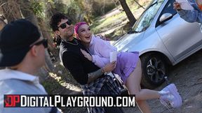 Gangbang of hard tools for busty MILF Anna Claire Clouds