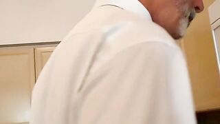 Your step uncle Richard Lennox whips his dick out and starts masturbating