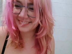 Amateur striptease and Solo masturbation