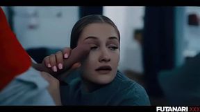 Petite Babe With Juicy Ass Got Drilled By Real Futanari Dick