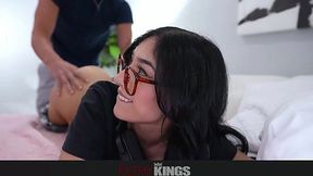 Slutty Step-Sis Alexa Chains Gets Her Tight Cunt Pounded Hard by Horny Stepbro