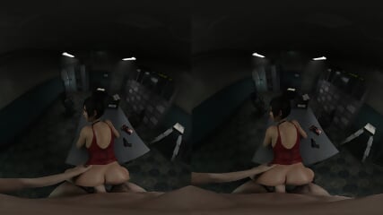 Ada Wong bent over