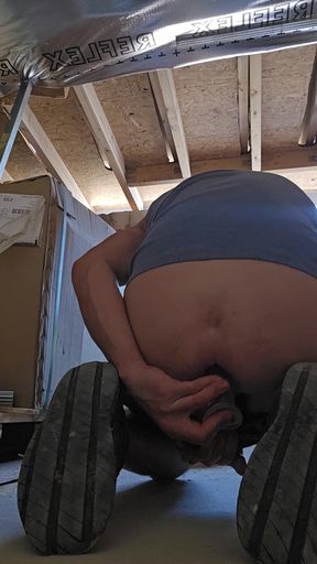 A Hot Day on the Construction Site Part 9/9 Fingering, Dildo Blowjob,dildo Fuck