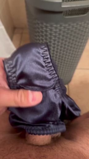 Satin granny panties compilation   Clip 2