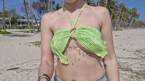 public flashing of tits in the Caribbean