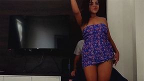 Bicth sucking cock for money