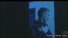 Janitor in sex club gets anal fucked by a sex club regular