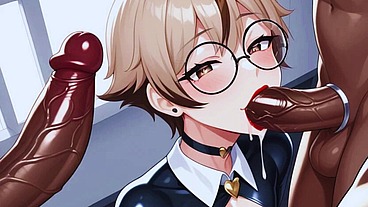 Blonde femboy confesses that she likes to give her hard ass to several men with big dicks. Anime Hentai Pinoy