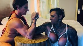 Kandylegs Armwrestles Dominique Danger
