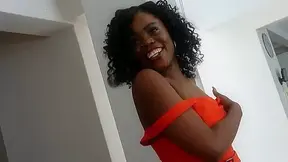 Cute Black Amateur Darling Joked in Fake Model Audition Cumshot