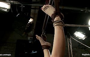 Slave gets bound in suspension